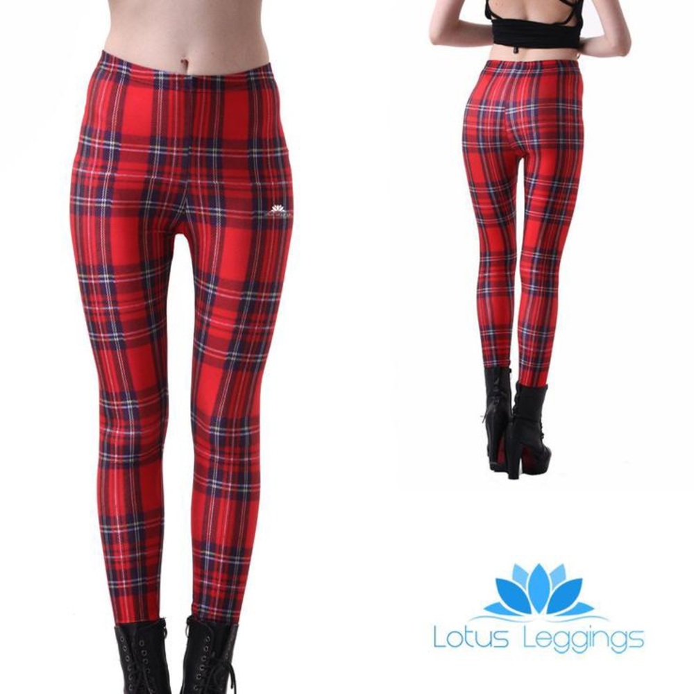 NEW Tartan Plaid Lotus Leggings